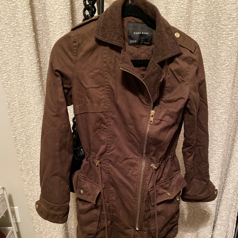 Zara military style coat jacket
